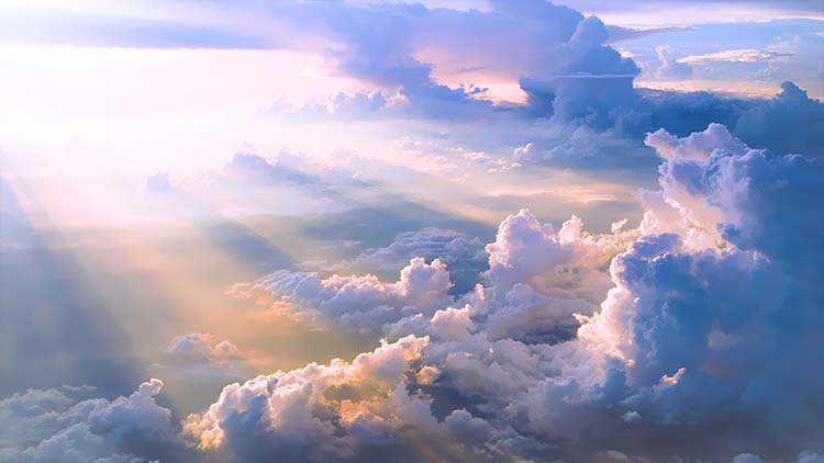 天空云彩唯美浪漫背景图片素材