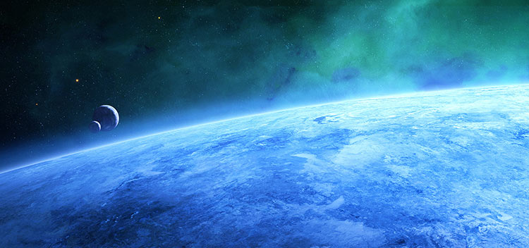 蓝色宇宙星空背景