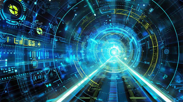 科技光效隧道数字商务场景