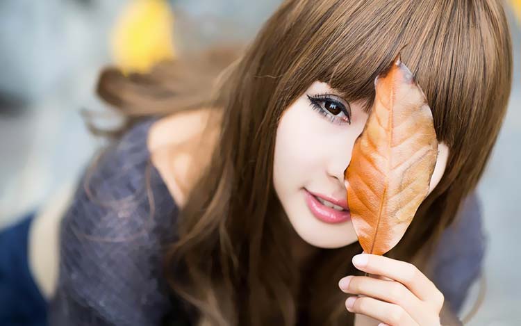 女孩离开-清纯美女写真壁纸