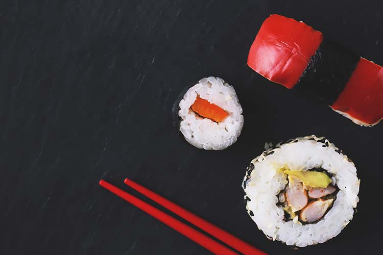 寿司筷子食品摄影