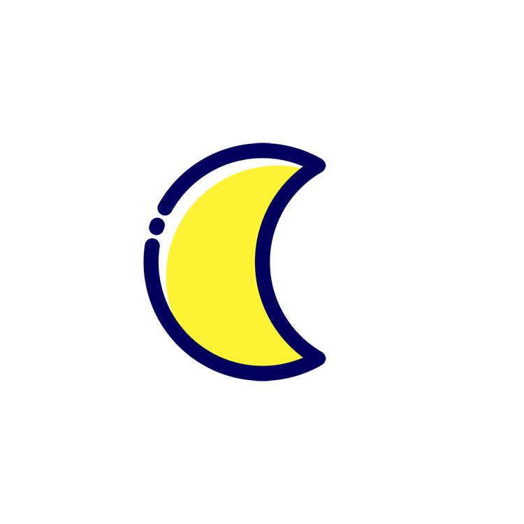 夜晚月亮图标